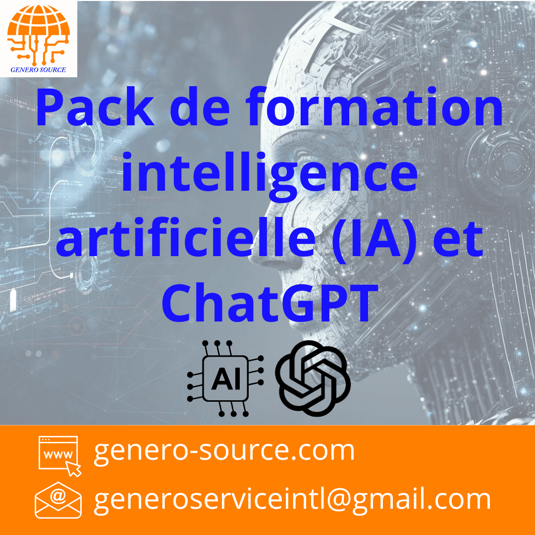 Pack de formation en intelligence artificielle (IA) et ChatGPT